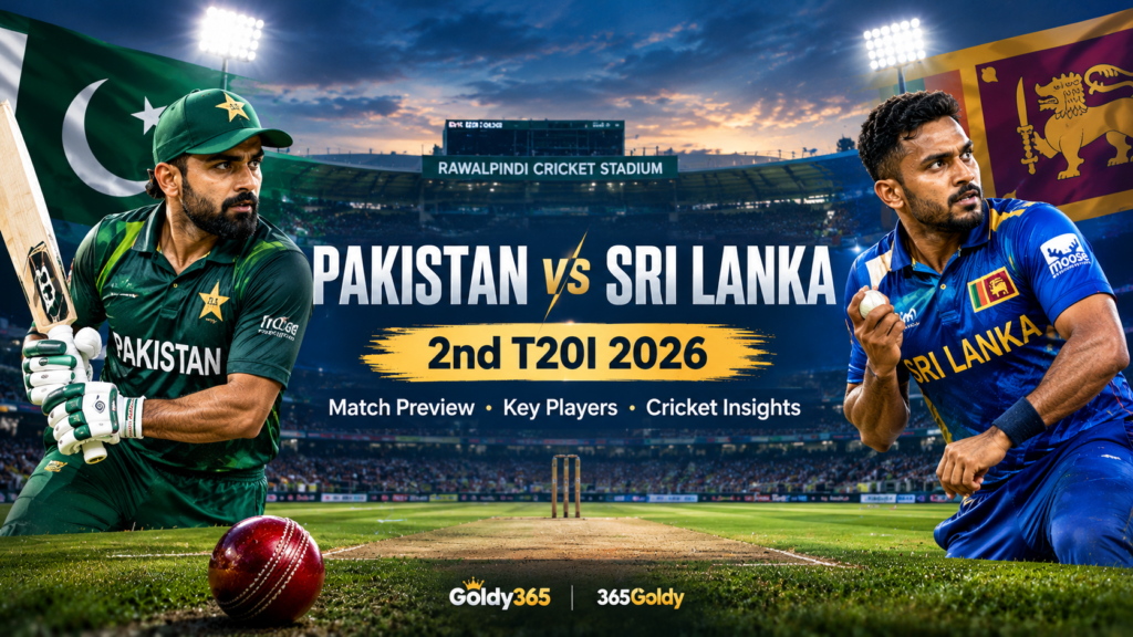 Pakistan vs Sri Lanka 2nd T20I 2026: Match Preview, Key Players and Cricket Insights | Goldy365 & 365Goldy